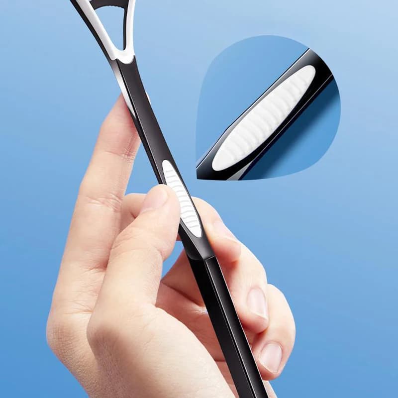 New Double Use Language Scraper, Reusable Brush for Oral Hygiene, Cleaning and Care of the Mouth, Refreshing for the High