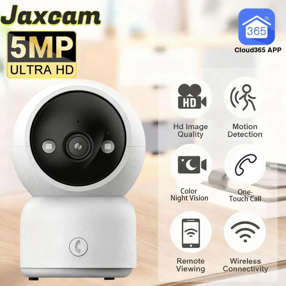 5MP 2K HD One Videochiamata Baby Monitor Telecamera Rilevazione movimentoHome Wifi PTZ Telecamera di sicurezza Visione notturna a colori Telecamera di sorveglianza