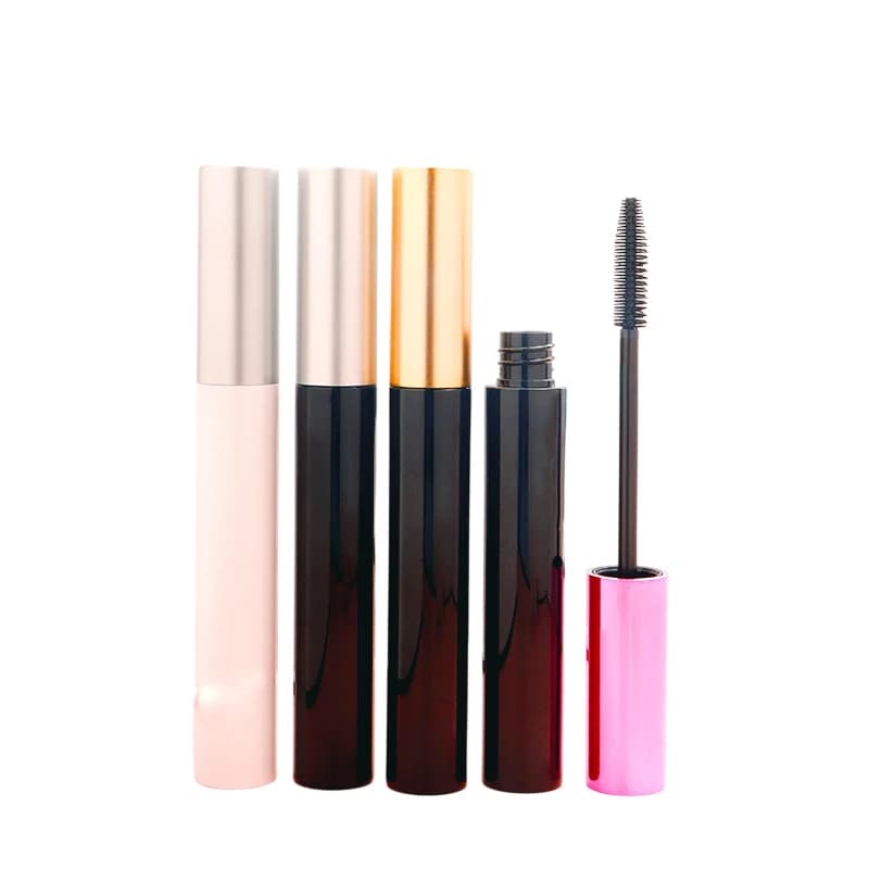 1 Piece 10ML Vacuum Tube for Mascara Fai-da-Te with Brush, Eyebrow Container, Liquid Rechargeable Flacone