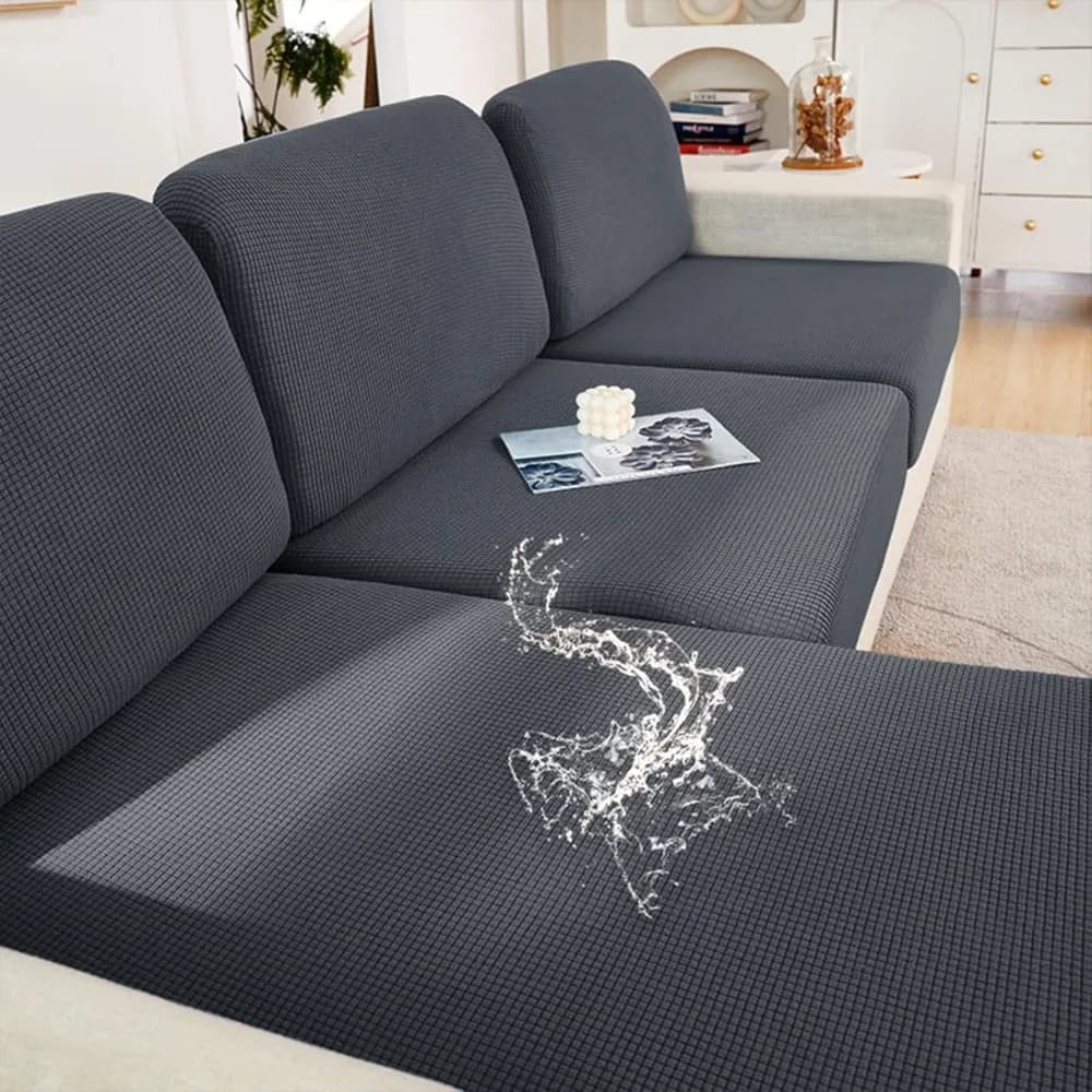 Waterproof Sofa Covers, Elasticated Jacquard Fabric Covers Often for Sofas