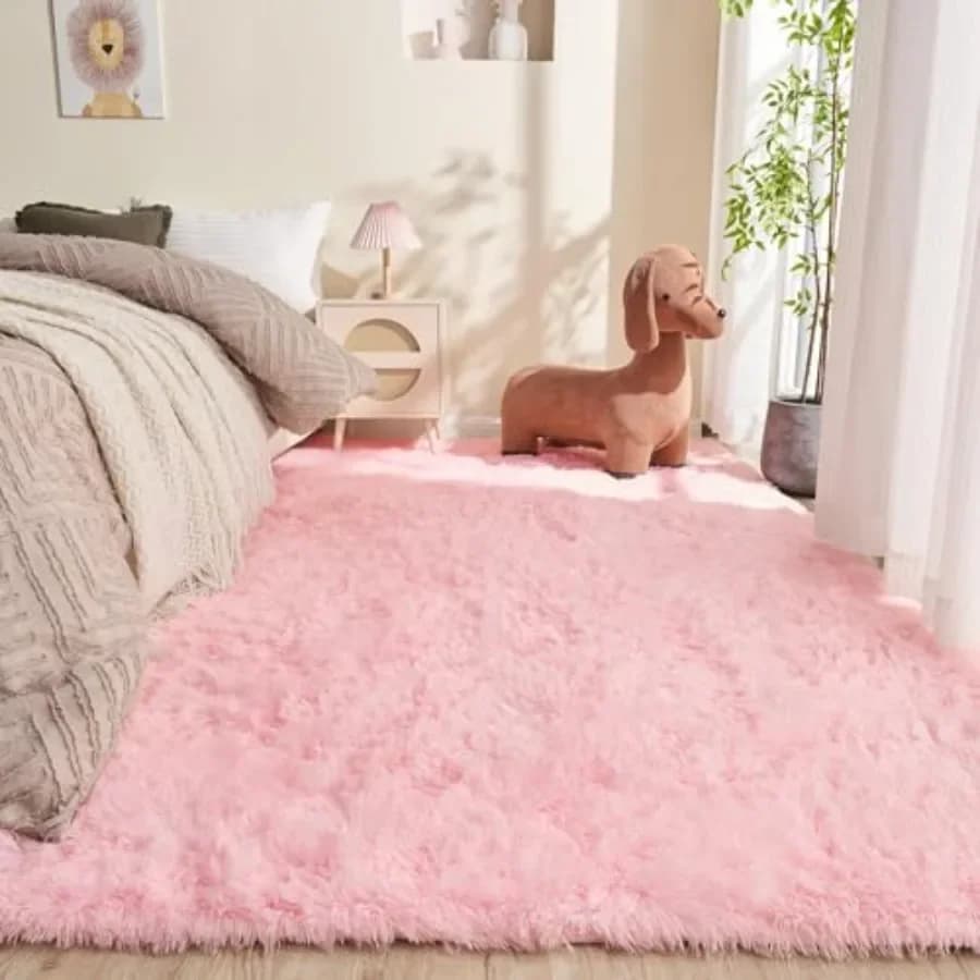 4x6 Rugs for Bedroom, Ultra-Soft Fluffy Area Rugs for Living Room, 4 x 6 Shag Carpet for Nursery,,Girl, Boy, Baby, Plush, Fuzzy