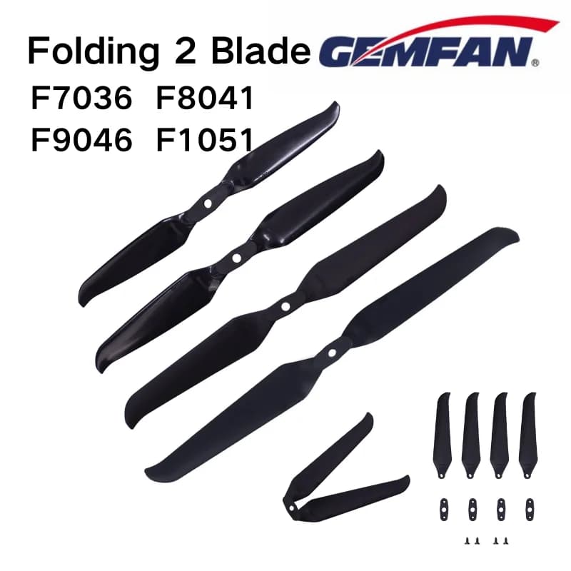 Elica pieghevole 2 pale 7-10 pollici F7036 8041 9036 1051 per droni RC FPV a lungo raggio Fibra di vetro Nylon CW CCW 2 paia