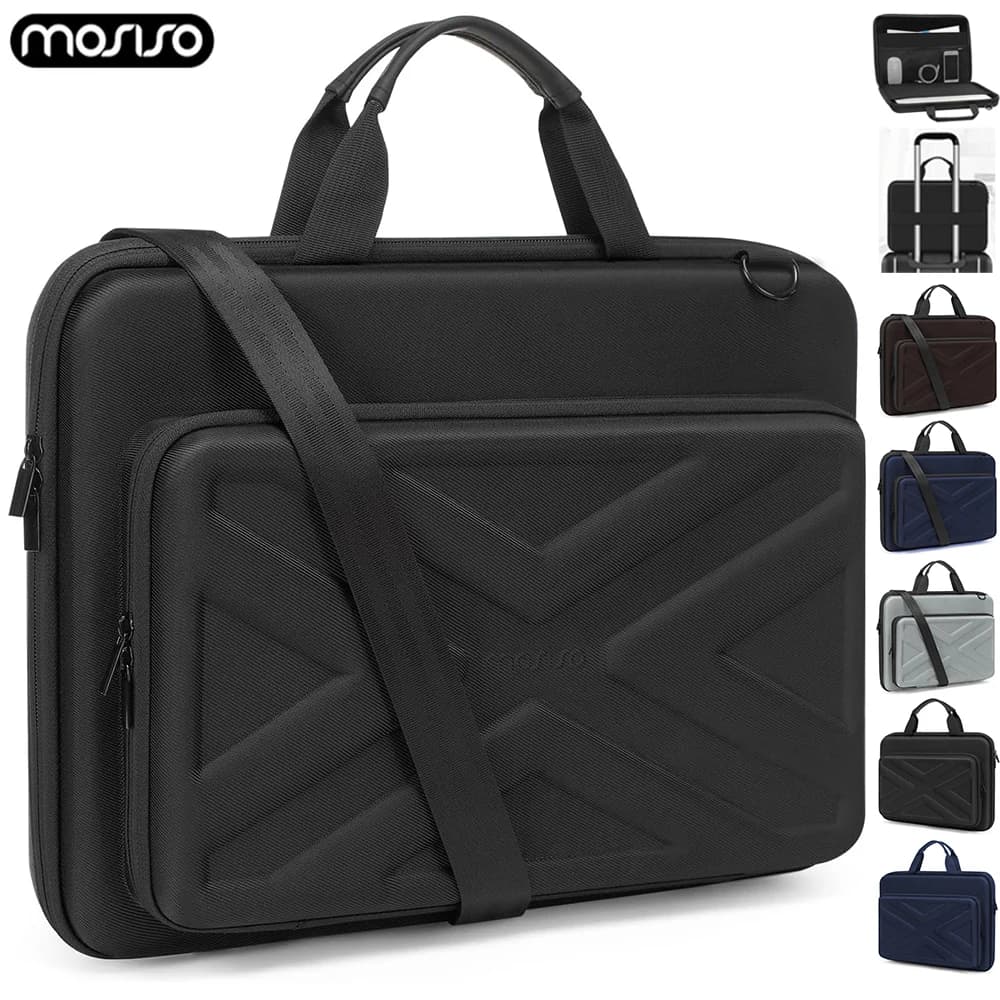 13 14 15 16 Borsa per laptop da 17 pollici Borsa a tracolla impermeabile per MacBook Air Pro M1 M2 M3 M4 HP Dell Notebook Borsa Valigetta Cover