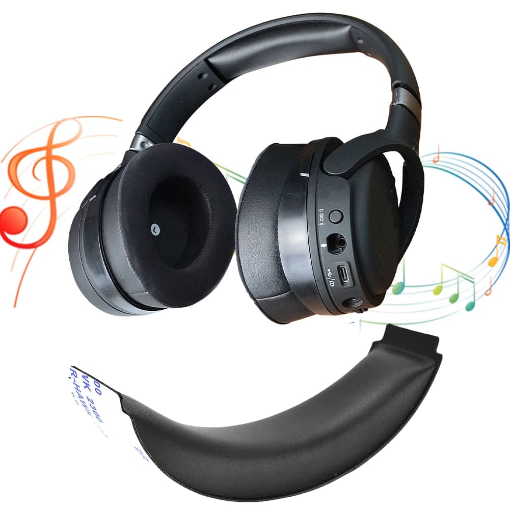 Refreshing Gel Replacement Pads for Archery and Memory Foam and Protective Leather for Hyper Gaming X Cloud Orbit S Headphones