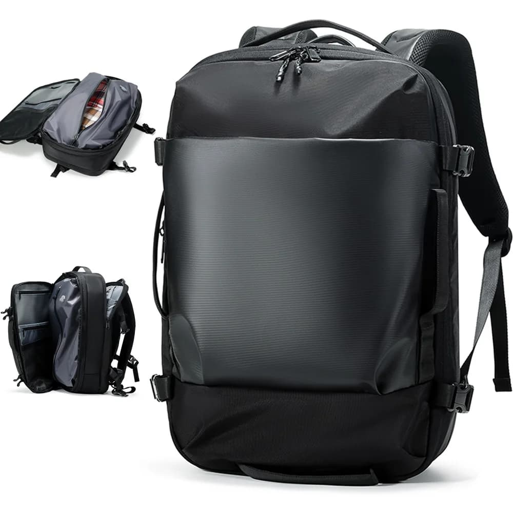 Men's Backpack Business Trip Backpack Large Capacity Expansion Multifunctional Vacuum Compression Travel Backpack for Men