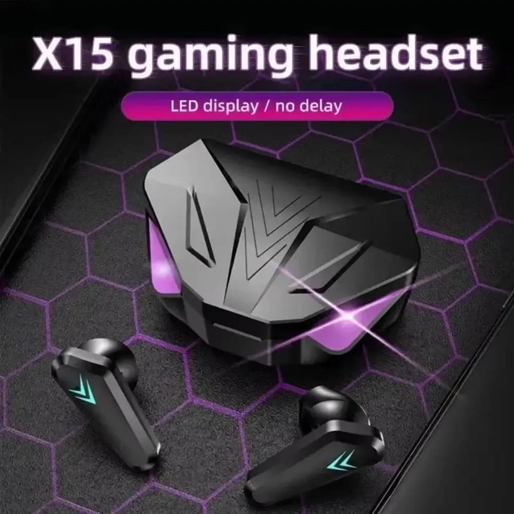 X15 Wireless Earbuds LED Display with Charging Case TWS Wireless Headphones Touch Control Waterproof