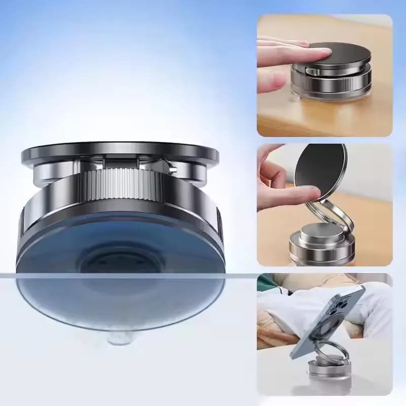 360 ° Supporto magnetico girevole per telefono per auto: ventosa sottovuoto super resistente, supporto magnetico, supporto universale per telefono per tutti gli smartphone