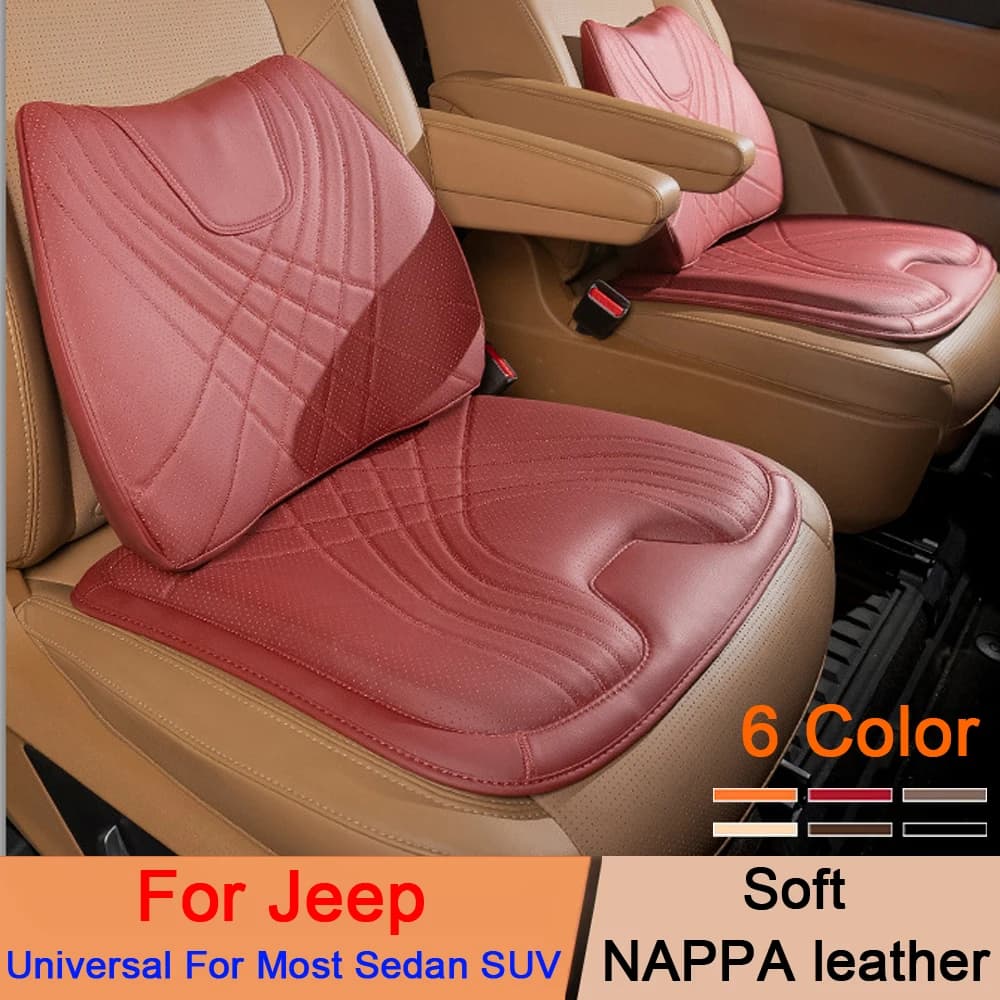Cuscino per seggiolino auto Schienale per sedile Supporto lombare Cuscino per la vita universale per JEEP Renegade Patriot Compass Wrangler Grand