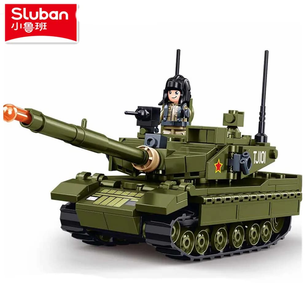Sluban 183PCS Esercito Carro Armato di Battaglia Principale Modello Building Blocks Militare MBT Mattoni Giocattoli Educativi per Bambini