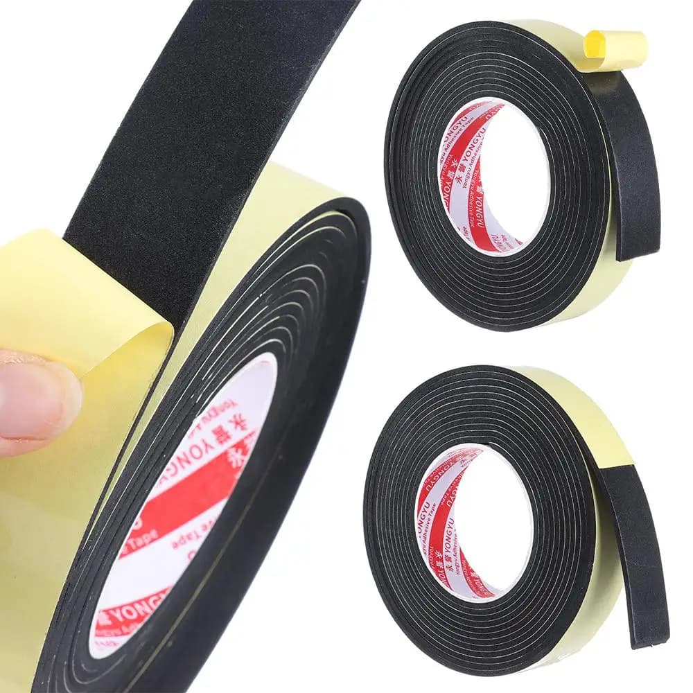 Kitchen Bathroom Sound insulation Weather Stripping Waterproof Seal Strip Rubber Strip Tape Single Sided Adhesive Foam Sponge