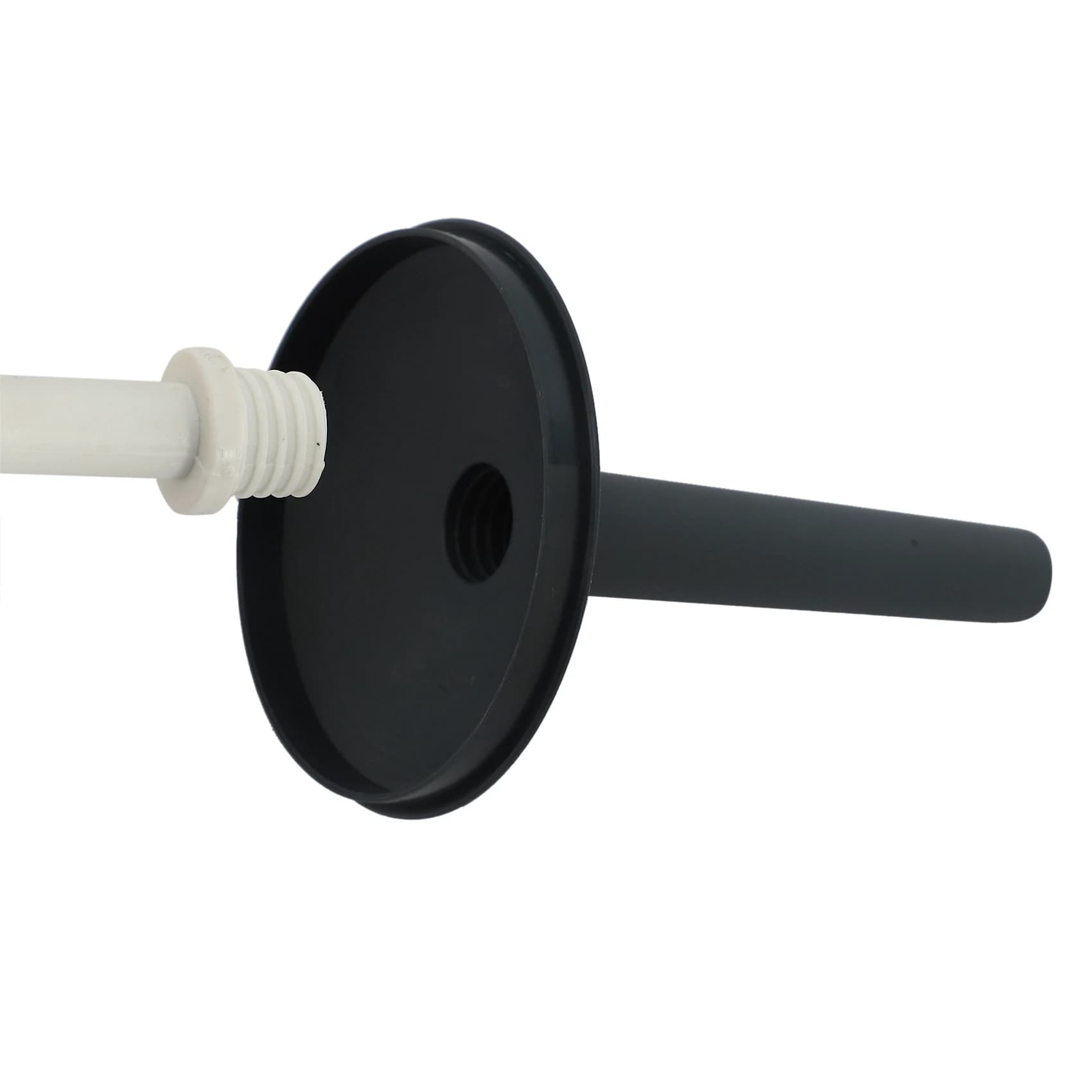 3X Scopino e supporti per WC Scopino per WC con supporto Grigio scuro per bagni Scopino per WC dal design moderno con coperchio-B51B