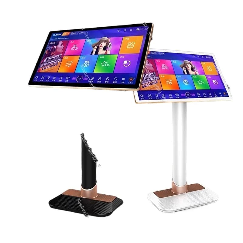 Jukebox con Sistema Vocale Duale, Macchina per Karaoke Smart Home KTV, Dispositivo All-in-One Touch, Set Jukebox per Karaoke