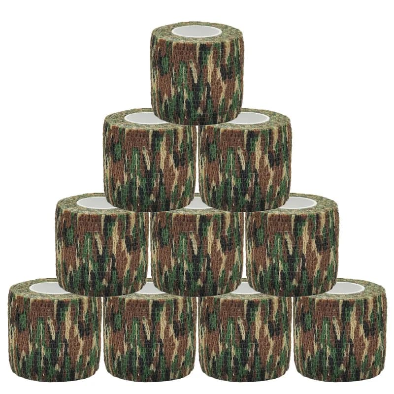 4.8m Dense Forest Camouflage autoadesivo fasciatura elastica nastro avvolgente Elastoplast per supporto per ginocchio Pad dito caviglia palmo