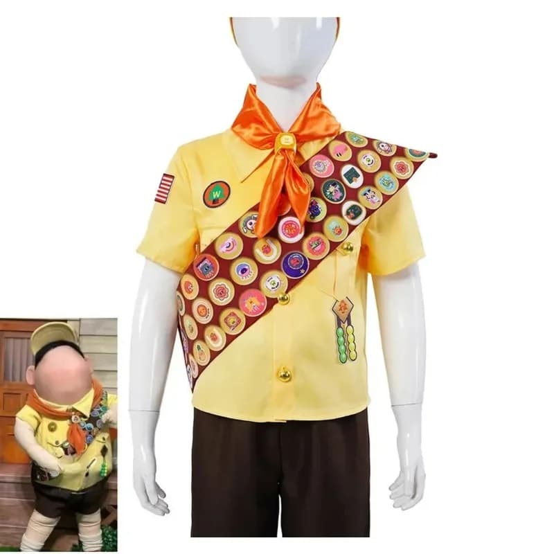 Anime film up Russell costume bambini adulti famiglia cappelli uniformi accessorio gioco di ruolo festa di Halloween cosplay ternox