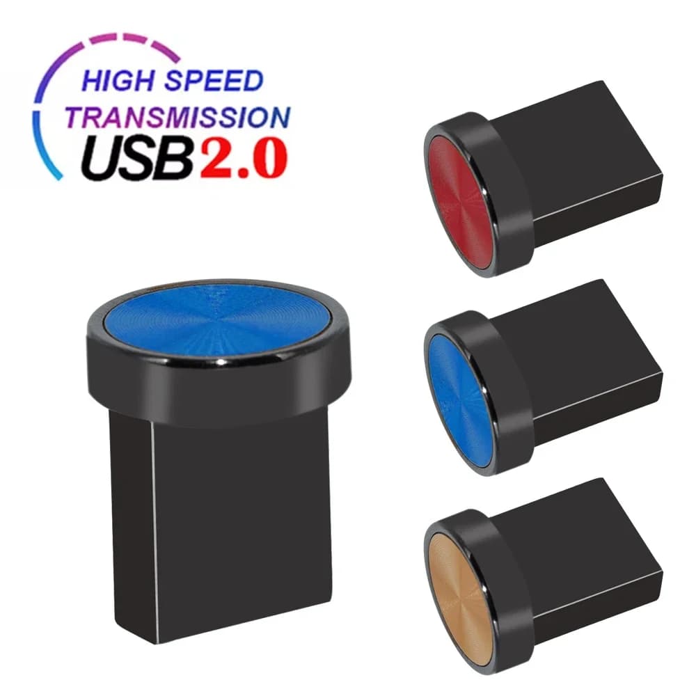 Super Mini Pendrive 64GB Pen Drive impermeabile 16GB 8GB Memoria in metallo Chiavetta USB 32GB Memoria Flash 2.0 Cle Chiave USB Stick