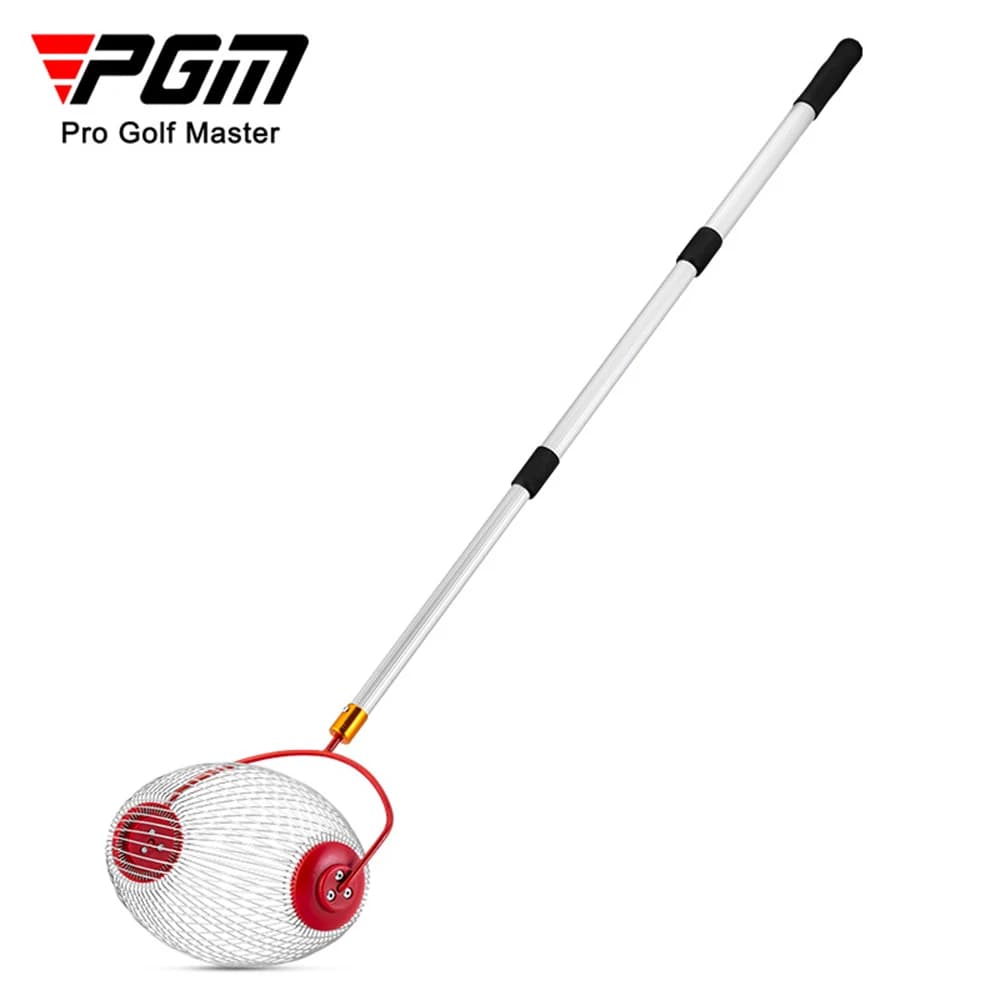 PGM Golf Ball Picker With Free Expansion Contraction 3-Section Ball Picking Cage Roller Ball Picking No Bending Golf Picker