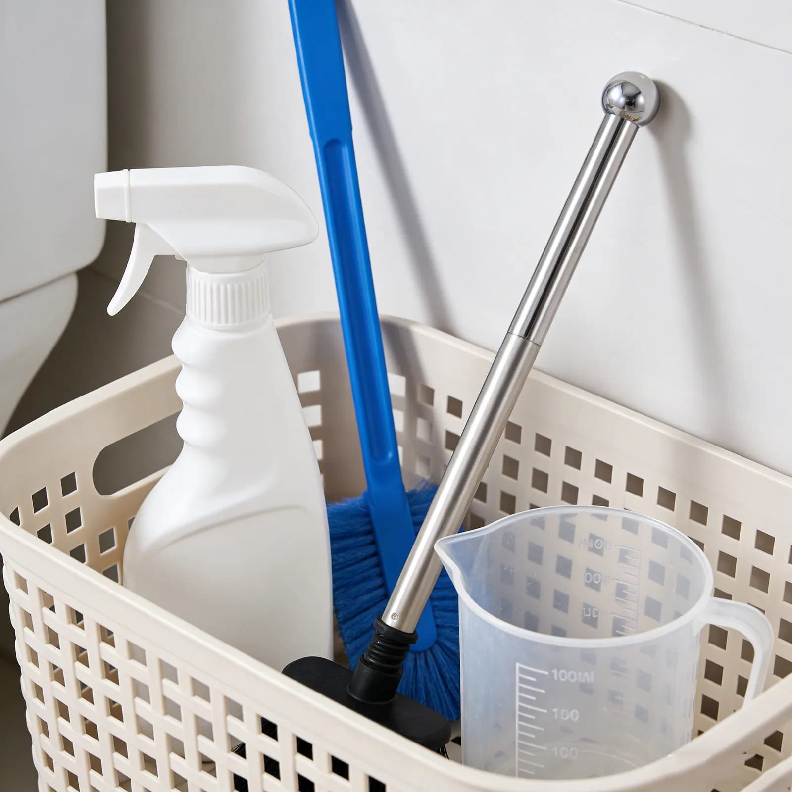 Set di 1 Spazzola per WC con Manico in Acciaio Inossidabile, Ricambio per Manopola, Accessorio per Pulizia del Bagno