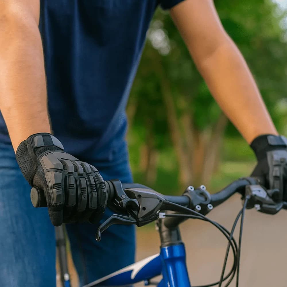 Guanti Protettivi Traspiranti per Moto, Comodi e Antiscivolo, Resistenti all'Usura, Guanti Protettivi da Uomo per la Guida