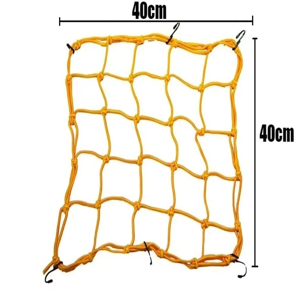 New Elastic Network for Moto 30x30cm/40x40cm with 6 Hooks, Network Storage for Helmets and Bags, Motorcycle Accessories