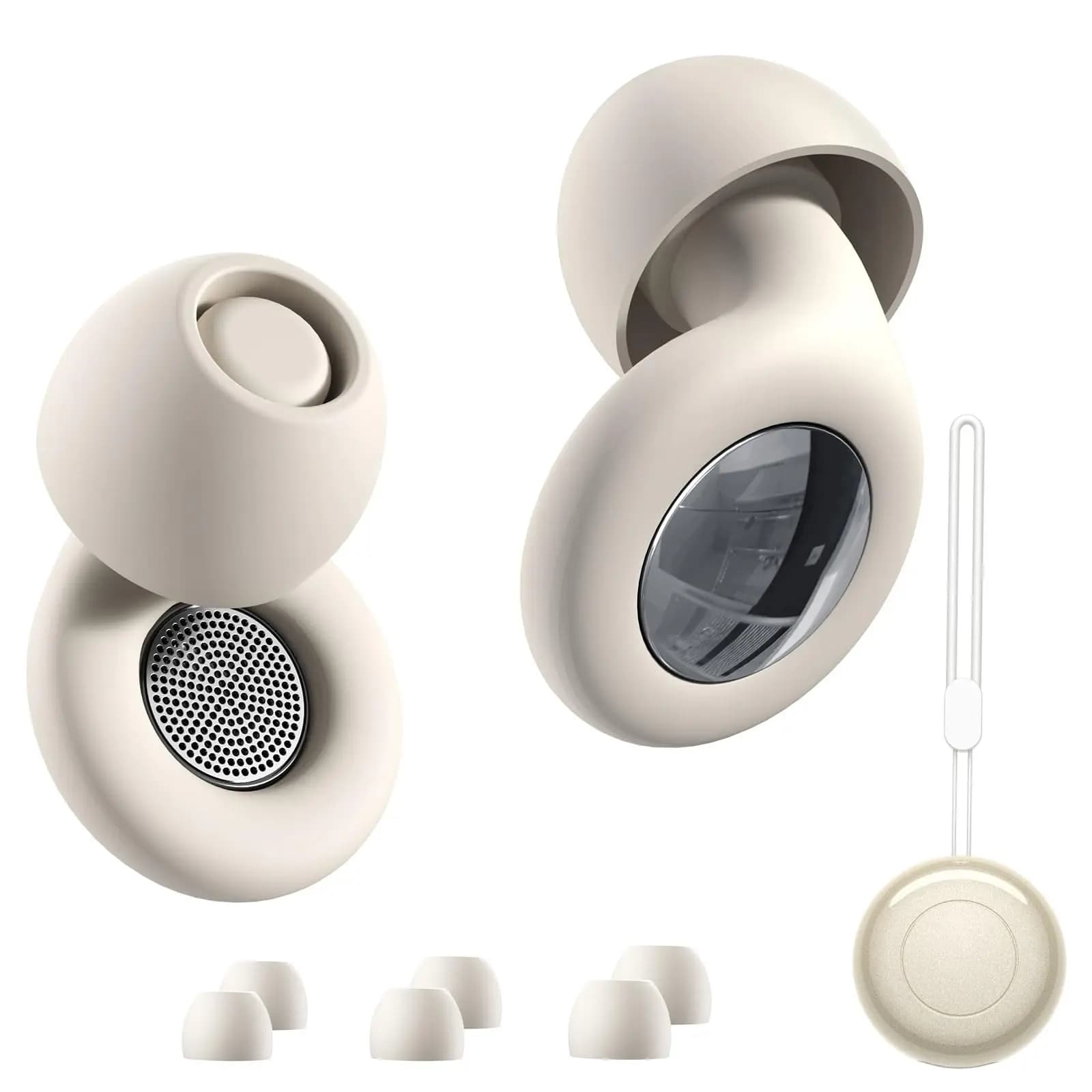 Noise Cancelling Silicone Ear Plugs Soft Reusable for Sleeping Hearing Protection with Carrying Bag for Studying