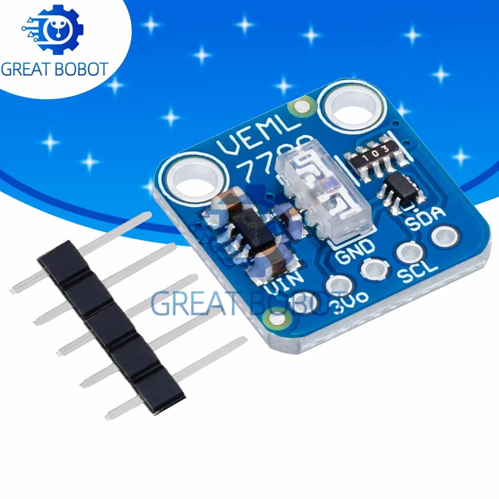 VEML7700 Environmental Light Sensor Module: Light Measurement Lux 120k, 3,3 V 5 V I2C IIC for Arduino and Raspberry Pi