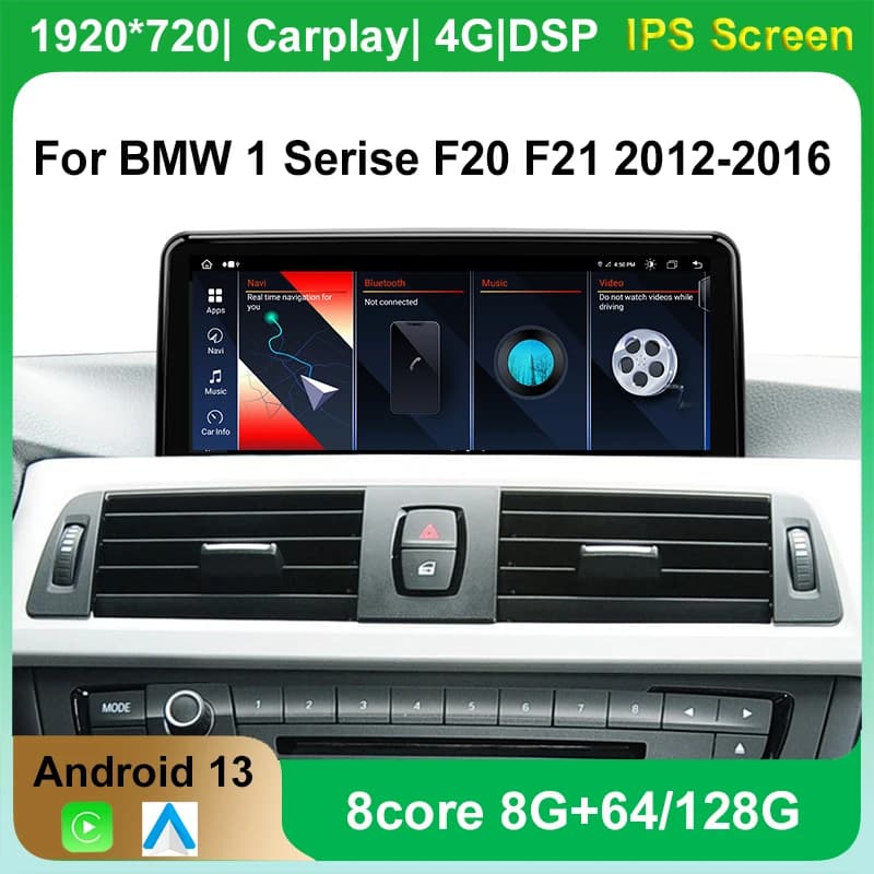 Android 13 8 + 128G Auto Carplay Lettore Radio Dvd per BMW Serie 1 F20 F21 2013-2017 EVO NBT Gps di Navigazione Multimediale Stereo
