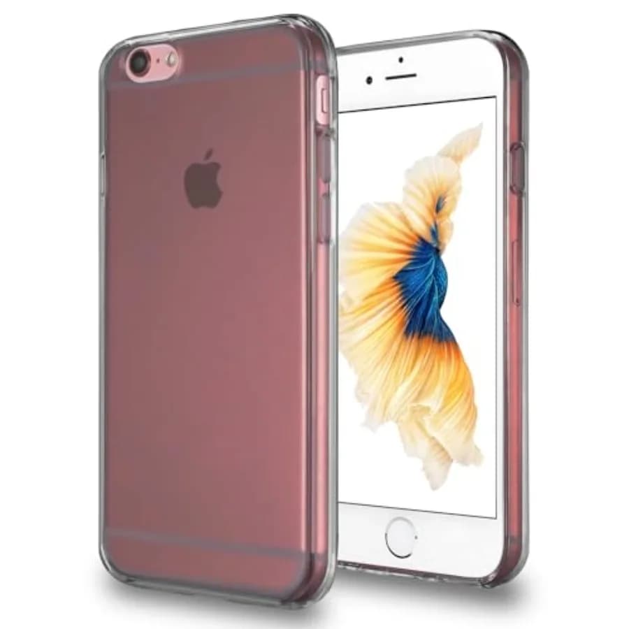 Phone Case Compatible with iPhone 6 Plus iPhone 6s Plus, Gray Case Clear Shockproof Protective Bumper Slim Cover for 5.5 Inch