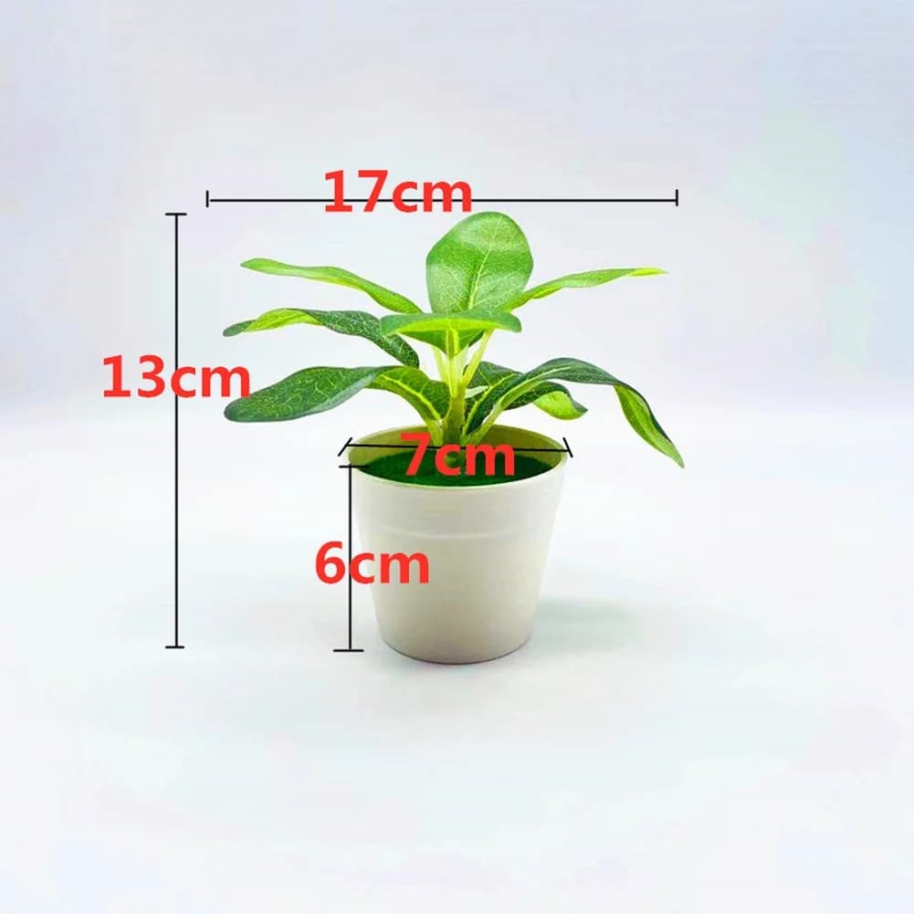 Artificial Greenery Faux Potted Plant For Hotel For Home Lifelike Texture PP Soft Plastic Fade Resistant Deformation Resistant