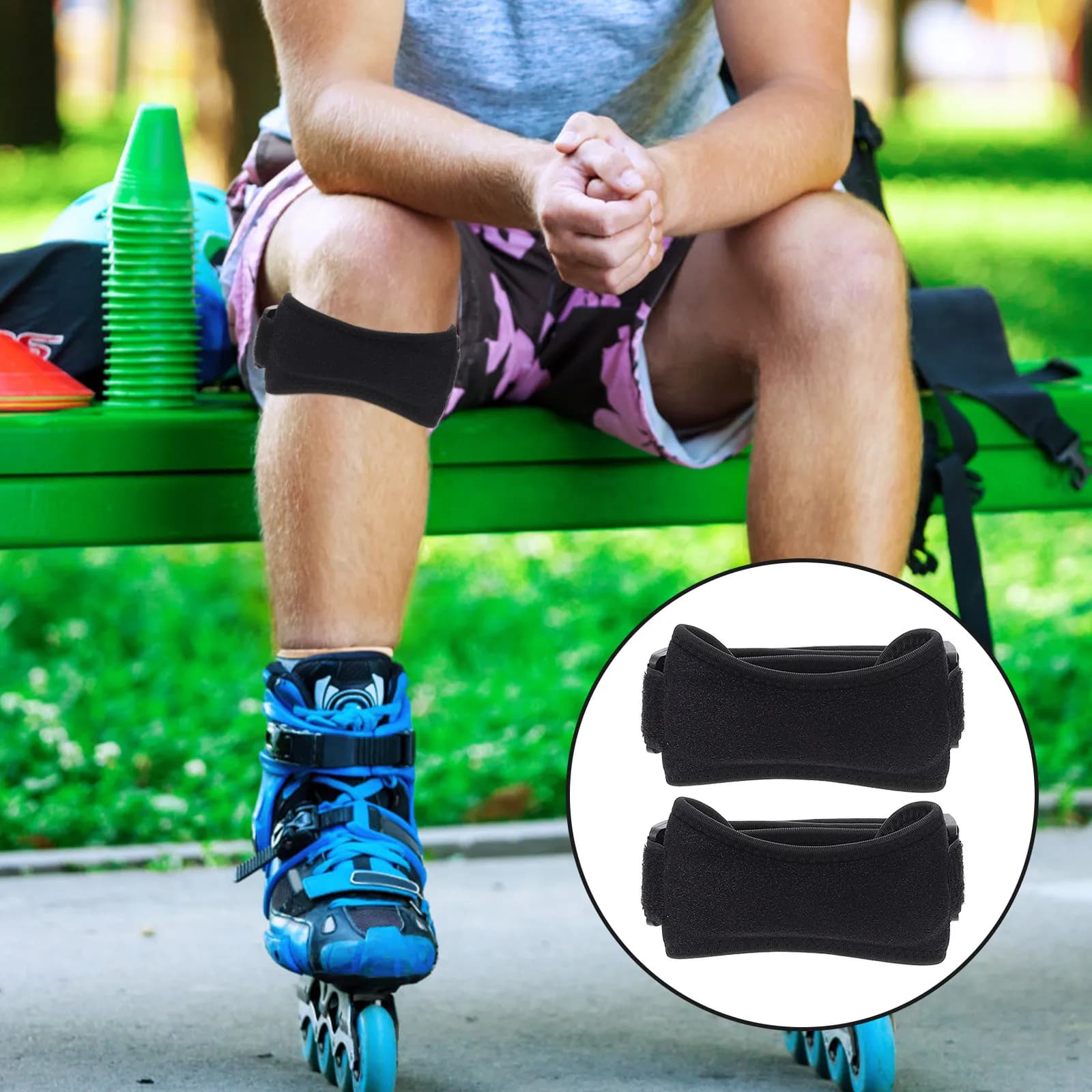 2 Pezzi Ginocchiera Traspirante Durevole per Supporto e Sollievo dal Dolore, Protezione Sportiva per Corsa, Basket, Arrampicata, Escursionismo, Fitness