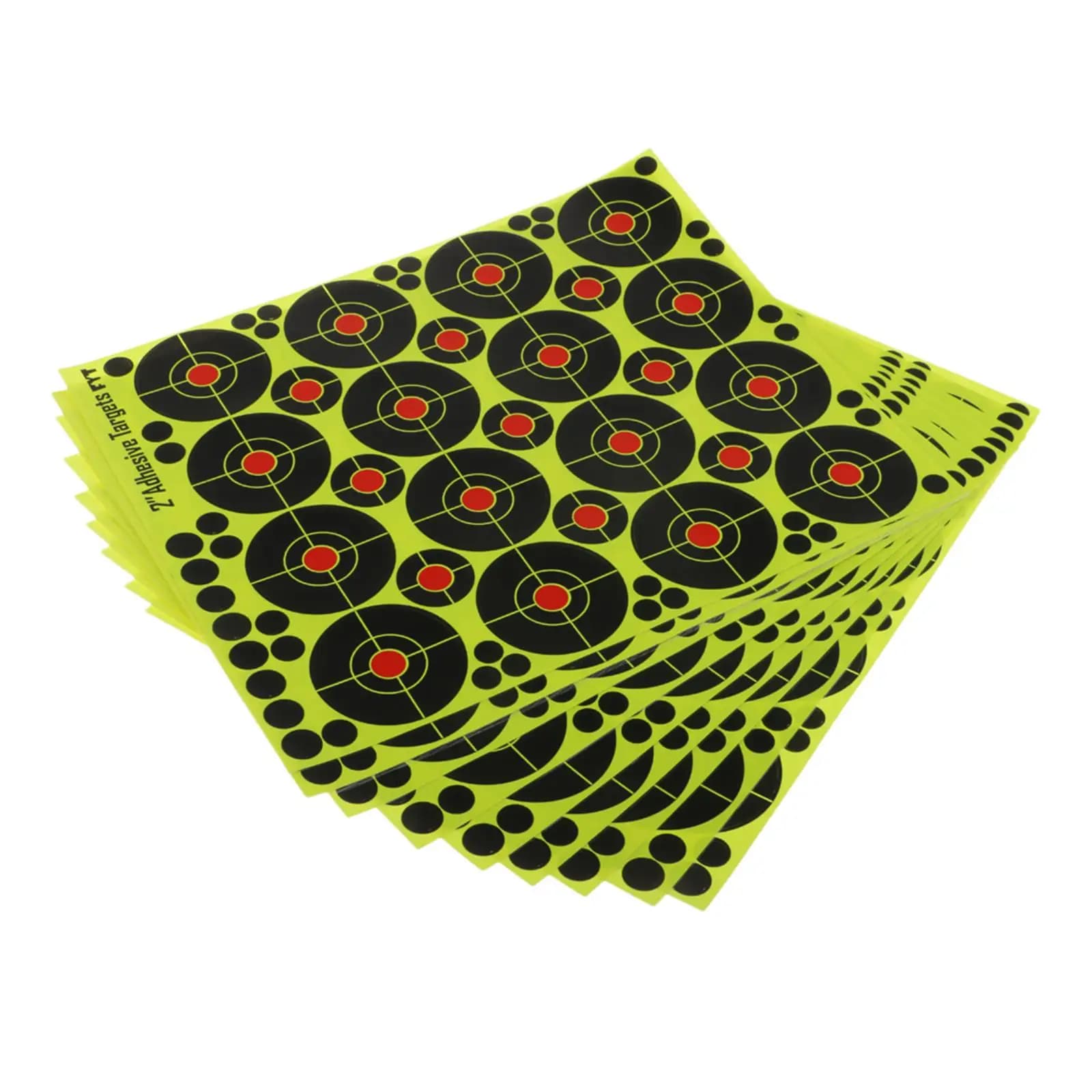 160 pcs Shooting Targets 2" Reactive Paper Glow Florescent Paper Target for Hunting Archery Arrow Training Shoot Accessories