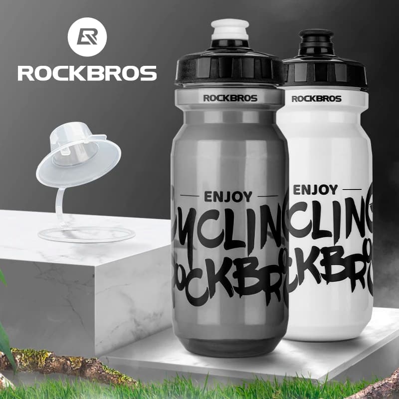 ROCKBROS Bicycle Bottle MTB Road Bike Water Bottle Outdoor Sports Plastic Portable Large Capacity Drink Cycling Water Bottle