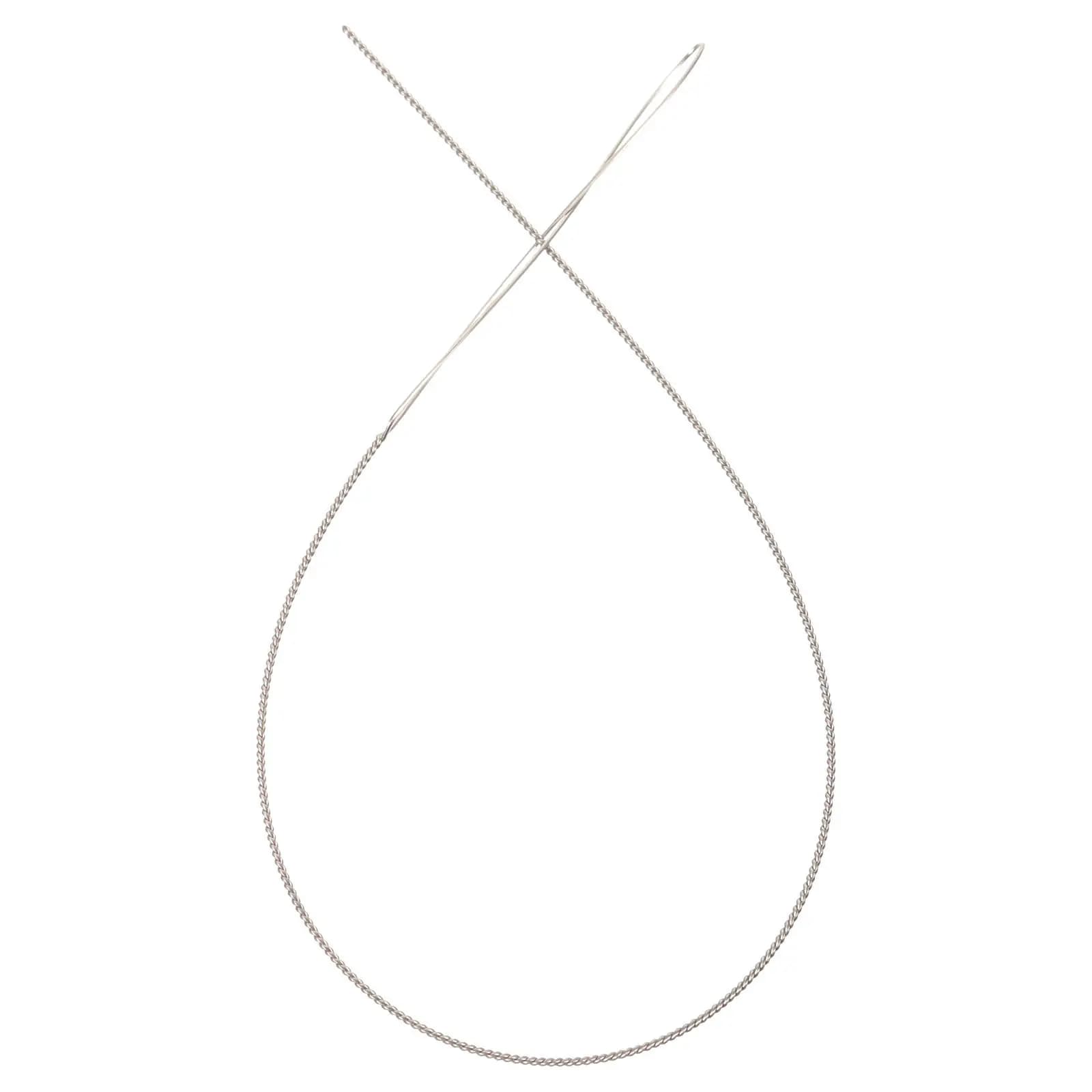 1 Pezzo Ago per Perline in Metallo, Uncinetto per Creazione di Gioielli, Accessorio per Lavorazione Artigianale, Uncinetto Riutilizzabile per Perline