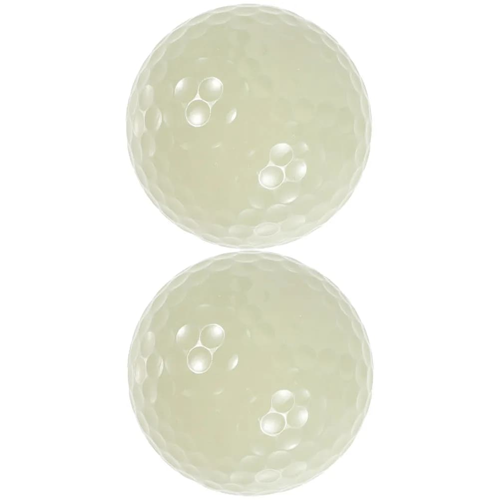 2 palline da golf notturne che si illuminano al buio, palline da golf in gomma sintetica riutilizzabili e luminose per tornei notturni e pratica in giardino