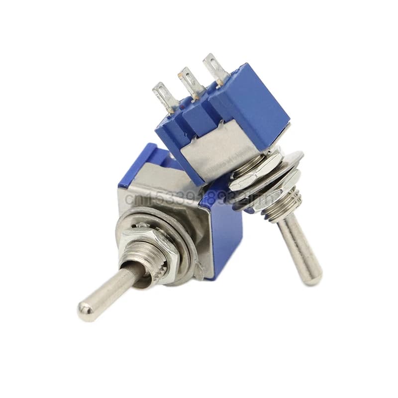 5 pz blu scuro interruttore a levetta ON-OFF-ON / ON-OFF 3pin 6pin 3 posizioni Latching MTS-103 MTS-102 AC 125V/6A 250V/3A tappo impermeabile