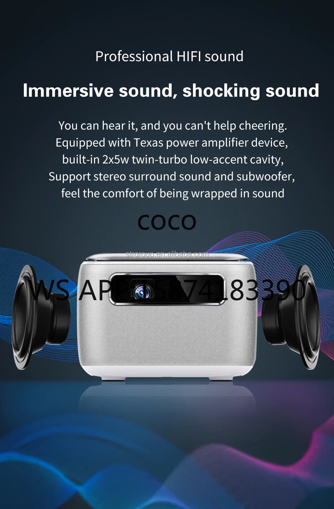 High Definition Mini Projector for Home Cinema | Smart TV Theater Video Beamer