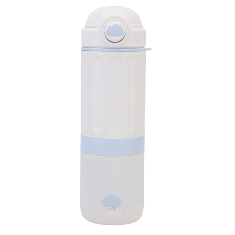Portable Electric Kettle 500ml Fast Boil Stainless Steel Travel Mug USB Rechargeable Car Water Bottle