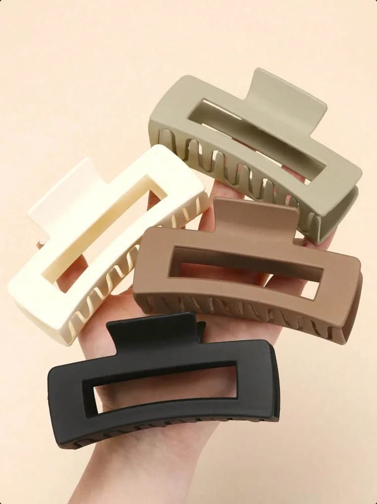 Set of 4 elegant rectangular hairpins for women, available in different colors, super elegant and suitable for everyday use.