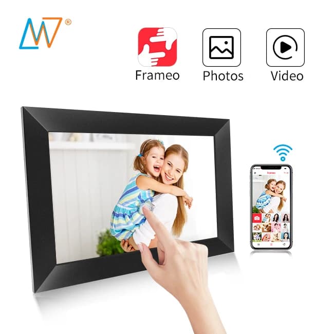 Smart Frameo APP Touch Screen IPS Elettronico 10 Album fotografico da 10,1 pollici Cornice per foto digitale Wifi