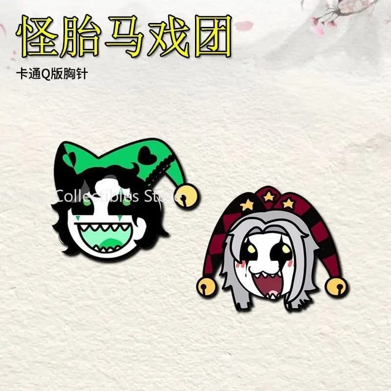Il Circo Freak ‌ Pierrot Anime Badge Spilla Figura di cartone animato Distintivi Zaino Vestiti Spilla Puntelli