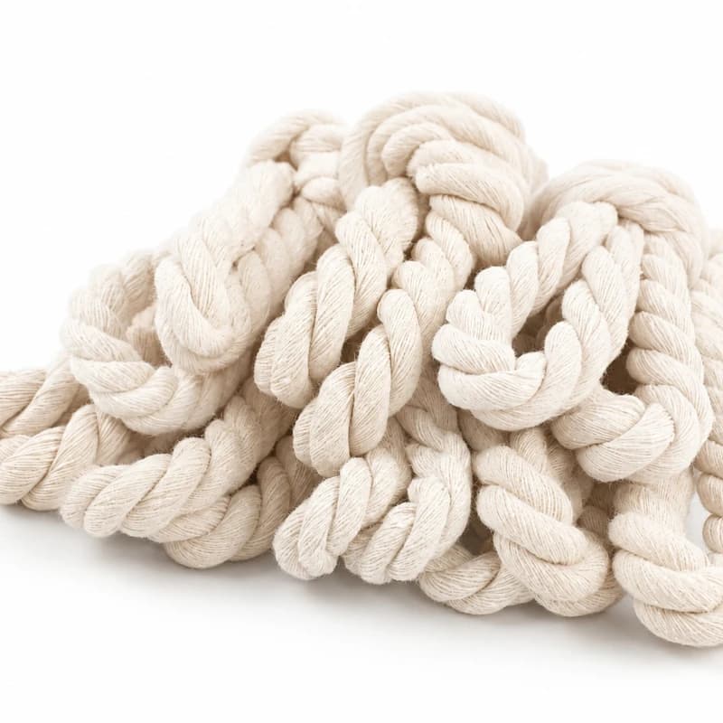 5-20mm Cotton Rope 2/5/10M Beige Twisted 3 Strand Cord Macrame Wall Hanging Cords Bag Strap Home Decor DIY Craft Accessories