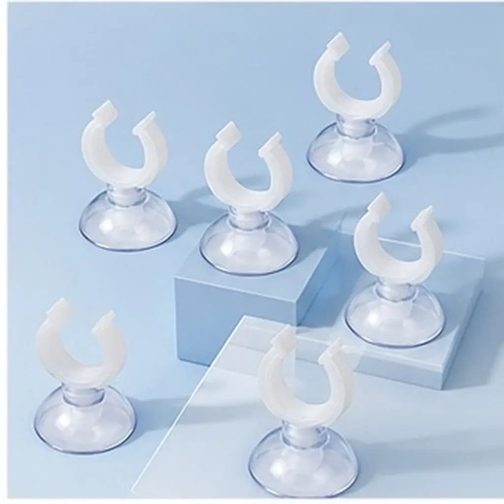 10Pcs Transparent Fish Tank Clamp Strong Suction Cup Clip Made of PVC Stable Aquarium Fixer for Pump Hose Wire Hook Holder