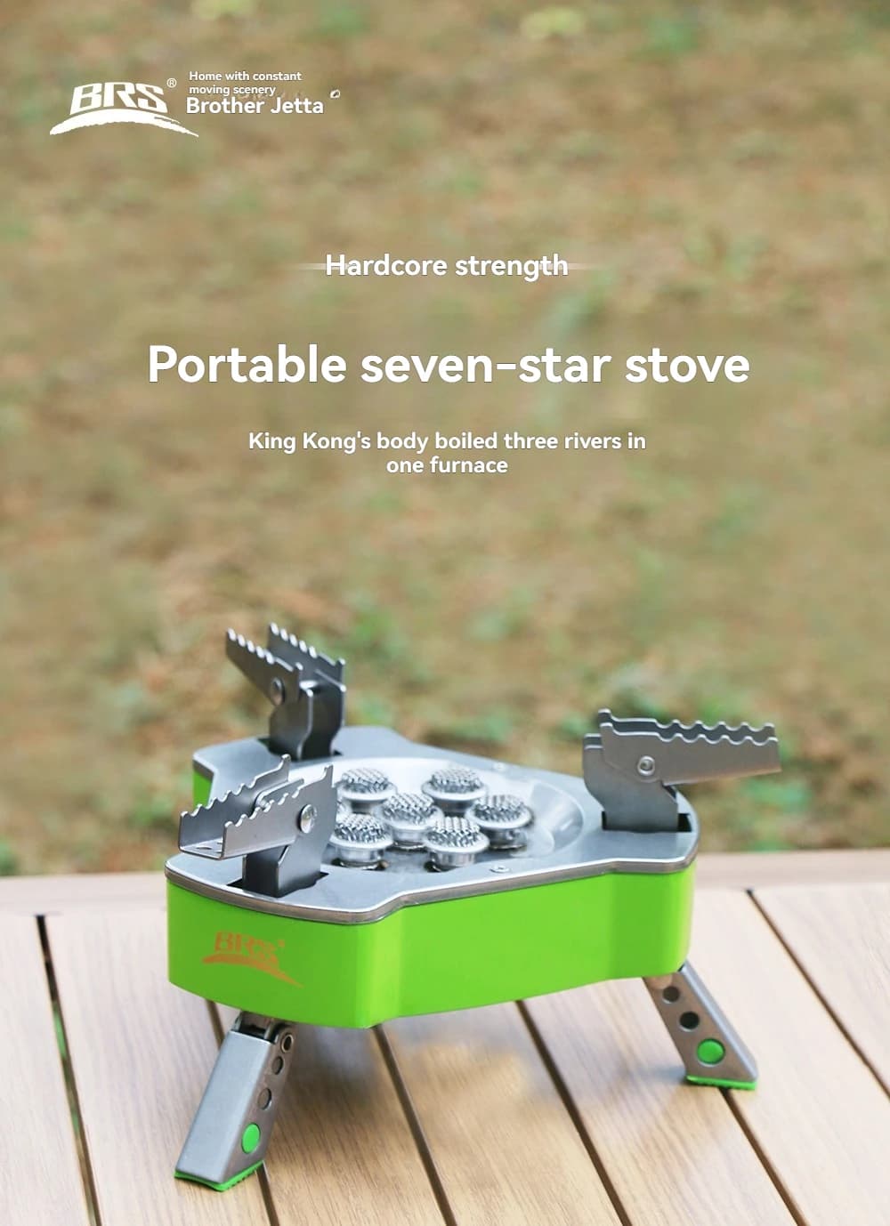 BRS-71A Seven Stove High Power Camping Stove Portable Backpacking Propane Butane Powerful Outdoor Burners for Hiking2026
