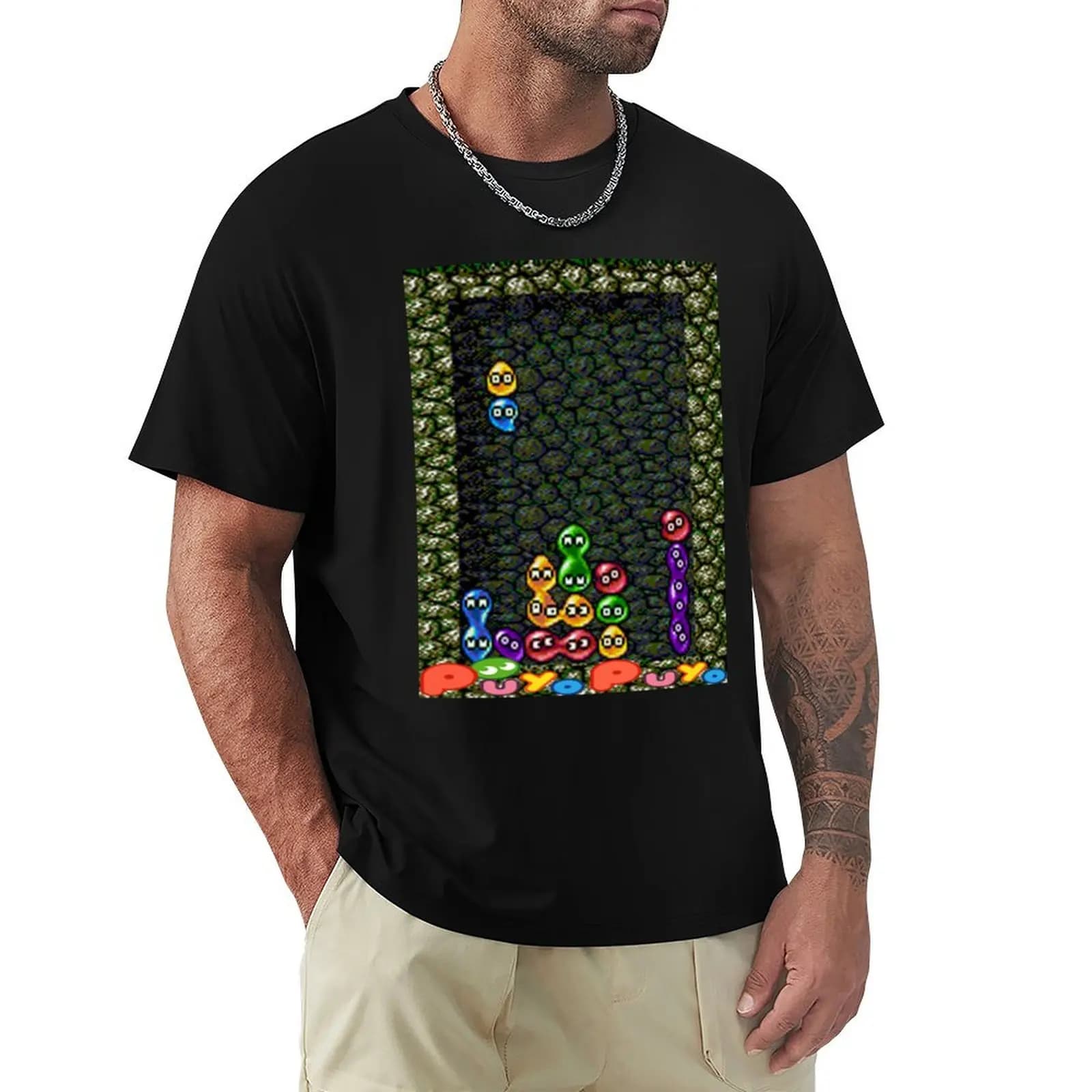 T-shirt Puyo Puyo a maniche corte resistente agli odori