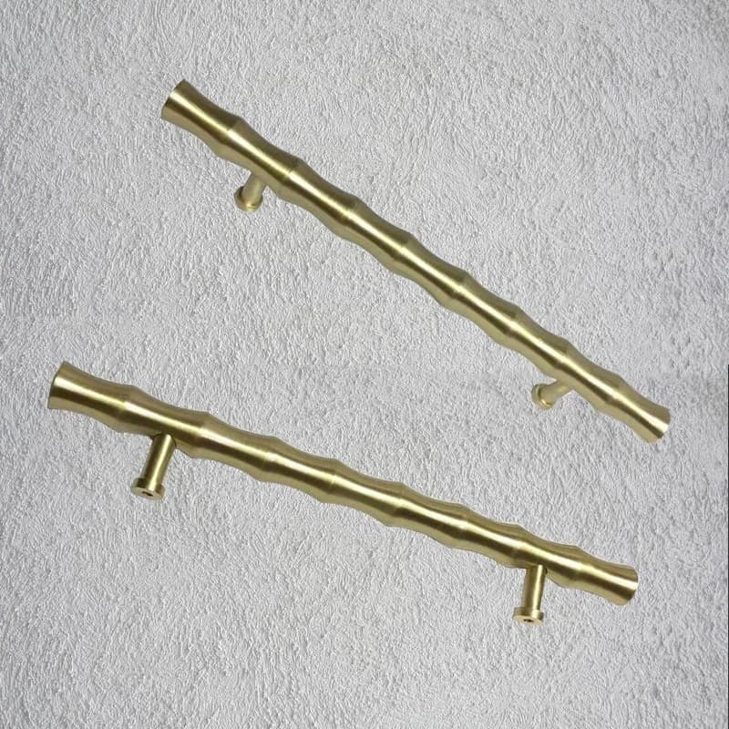 Maniglia per armadio in rame puro nordico da 20 cm Maniglia per cassetto in ottone Maniglie moderne Manopole per guardaroba e maniglie per mobili da cucina T Bar