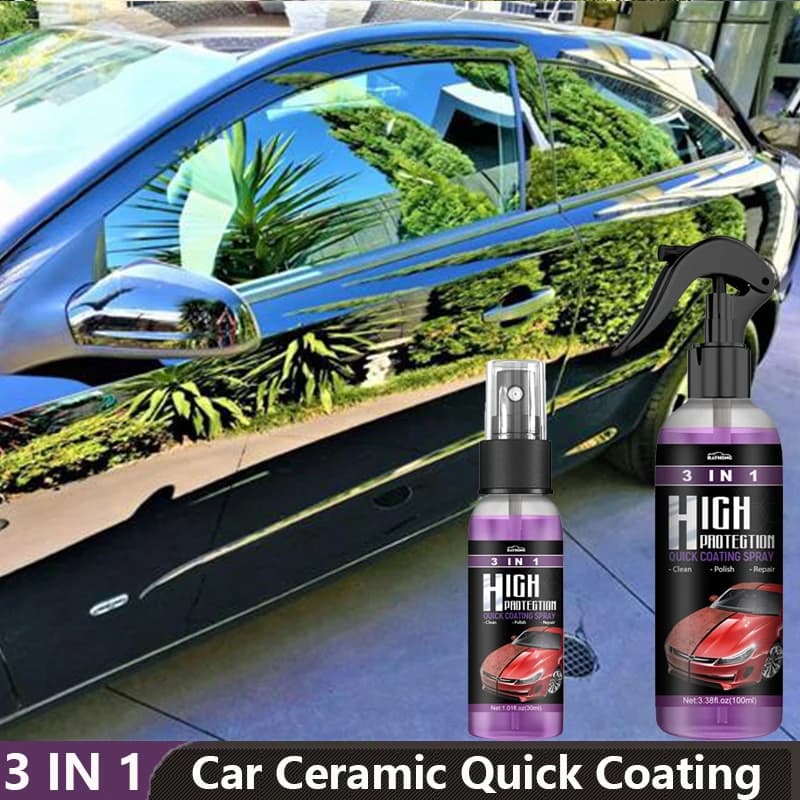 Spray per rivestimento rapido in ceramica per auto Nano idrofobico per lucidare la carrozzeria, rimozione dei graffi, protezione della vernice, cera spray, accessori per auto