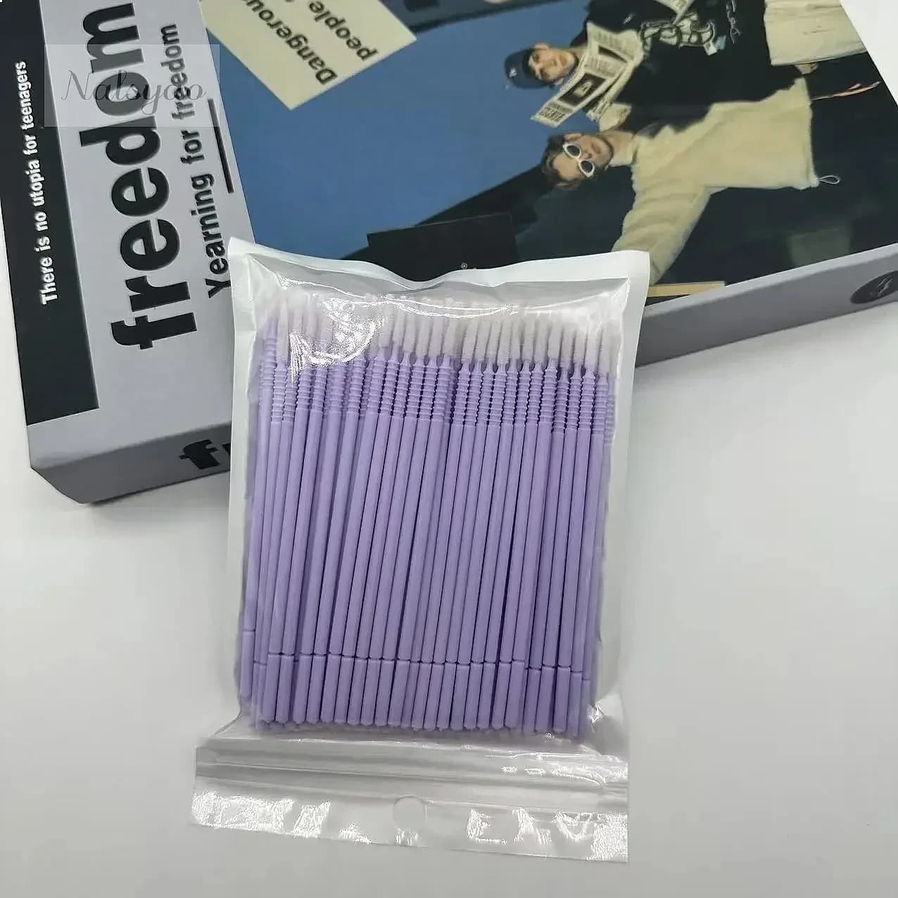 100Pcs Professional Disposable Eyelash Extension Micro Brush Applicator Mascara Swab Makeup Brushes