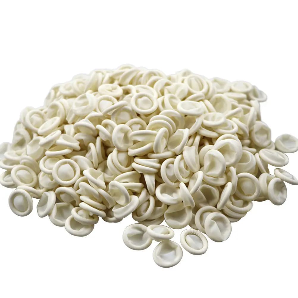 Guanti Protettivi in Lattice da 300g, Taglia Media, Flessibili per Manicure e Nail Art, Protezione per le Dita