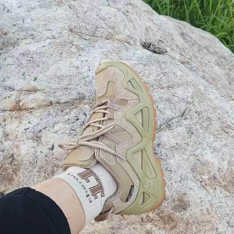 Scarpe da Arrampicata Outdoor, Stivali Tattici a Mezza Gamba con Assorbimento degli Urti, Antiscivolo, Resistenti all'Usura, Traspiranti, Stivali da Combattimento Speciali