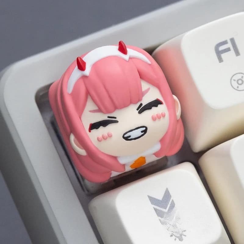 Anime Darling In The Franxx 02 Copritasti a tema Merchandise Kawaii Esc Accessorio per tastiera meccanica sostitutiva