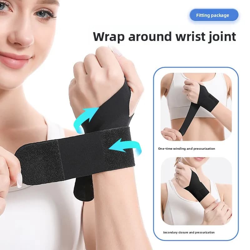Unisex Thumb Wrist Support Brace Adjustable Lightweight Compression Sleeve Thumb Wrist Joint Sprain Strain Tendon Sports Wrap